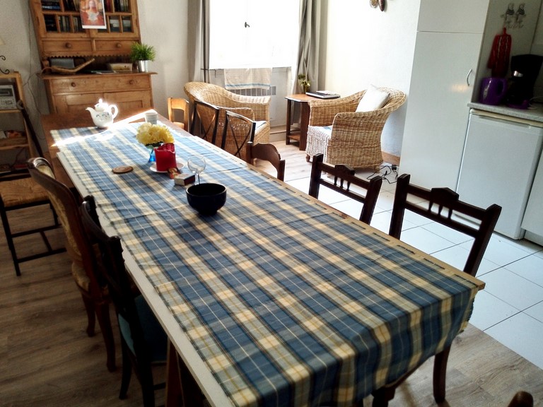 Gite Aragou 100M2, dining room + kitchen, Languedoc  Roussillon aude, 